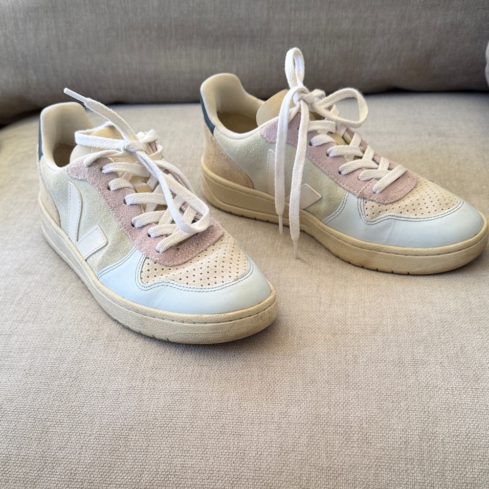 Veja x Madewell V10 Multicolored Mint, Blue, Lilac Sneaker- Size 9 EUR 40-GUC